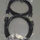 Highwings 8K HDMI Cable 2.1 2-Pack 6.6FT, Slim 48Gbps High Speed HDMI Braided Cord-4K@120Hz 144Hz 8K@60Hz, HDCP 2.2&2.3, Dynamic HDR,eARC,DTS:X,RTX 3090,Compatible with Roku TV/HDTV/PS5/Blu-ray (Black)