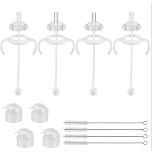 Pigeon Straw Cup Conversion Kit, Glass Baby Bottle Transition, Soft Silicone