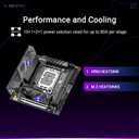 ASUS ROG STRIX B860-I GAMING WIFI B860 LGA 1851 mITX Mini-ITX motherboard, Intel Core Ultra Series 2 Ready, Advanced AI ready, 10+1+2+1 stage, DDR5, 2.5G LAN, WiFi7, M.2, Thunderbolt 4, USB Type-C