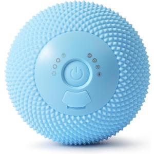 Vibrating Massage Ball with Heat, 7 Modes, Memory, Myofascial Release, Deep Tissue Muscle Recovery Ball for Trigger Point Massage - Mobility Ball Back & Hip Flexor Release Tool (Blue)