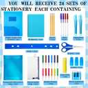 PerKoop 24 Sets School Supplies Kit for Kids Back to School Supplies Pack