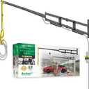 Barkan 120" Protective EV Charging Cable Wall Arm,  for Level 1 & 2 Chargers, Indoor & Outdoor Weatherproof zinc Coating, for Electric Vehicle Cable, Retractor Arm