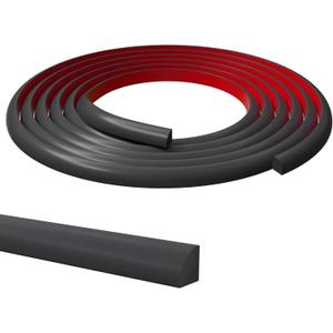 Moleney Flexible Quarter Round Trim, Peel and Stick Quarter Round Molding Trim Strip, Self Adhesive Trim Molding (Black)