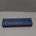 Extra Large Pill Organizer- XXL Pill Box 7 Day - Weekly Pill Organizer with AM PM Large Compartments Big Pill Case for Supplements Jumbo Pill Holder for Vitamins Huge Medicine Organizer 2 Times a Day (Purple/Blue)