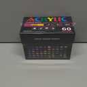 60 Colors Acrylic Marker With Brush Tip Automatic Ink Control, Water Based Ink Paint Markers For Rock Painting, Canvas, Wood, Ceramic, Glass, Stone, Fabric, DIY Crafts Textile & Art Supplies