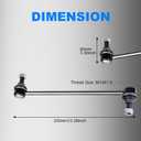 Sway Bar Link Front 2 Pcs, Front Sway Bar Links K750616 K750617, Stabilizer Bar Link for 2011-2018 Explorer, 2013-2018 Police Interceptor Utility (K750616 K750617)