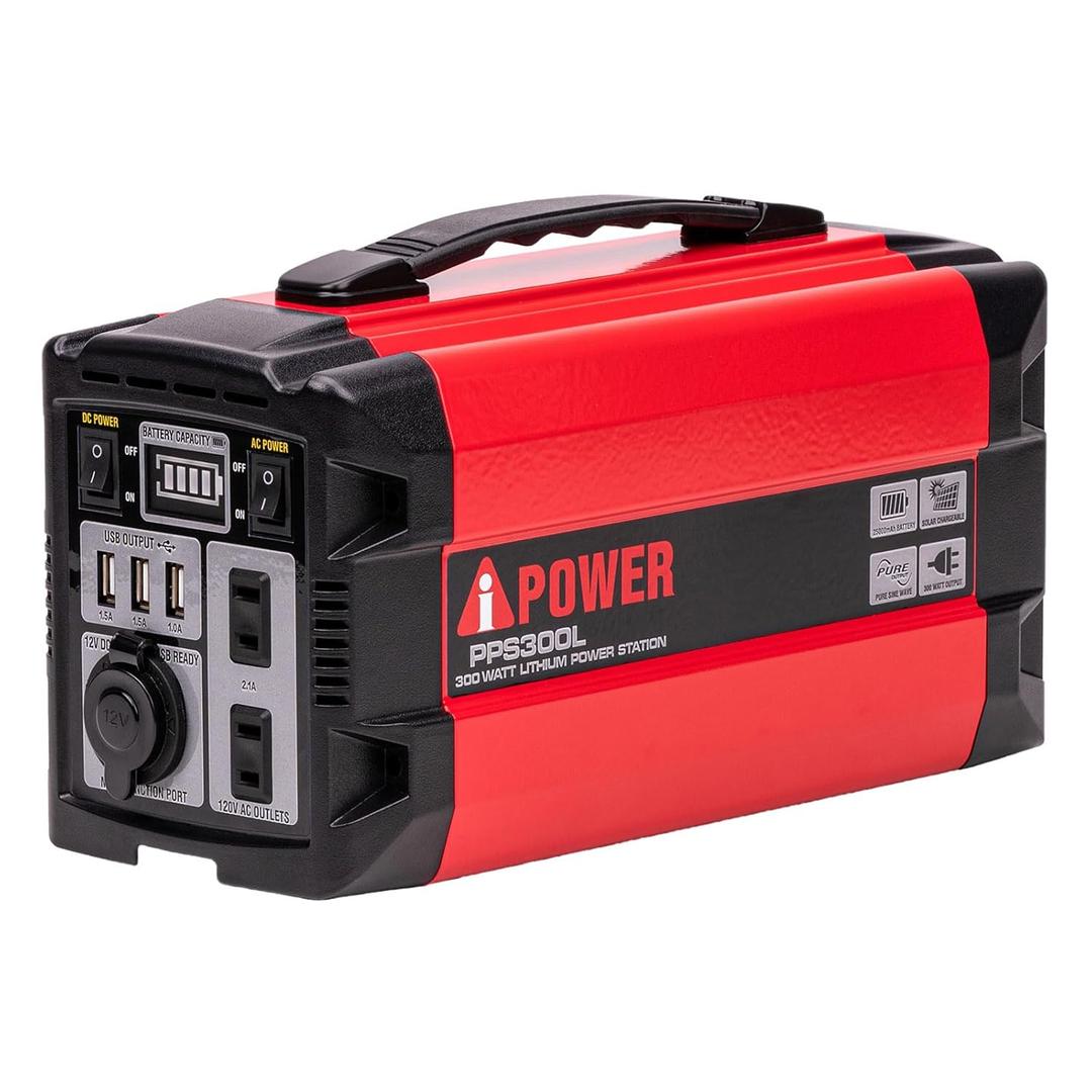 A-iPower Portable Power Station 300 Watts, 288Wh Lithium Ion Battery, Fast Charging Solar Generator for Outdoor Camping Use