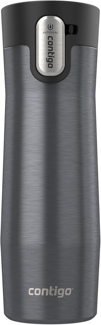 Contigo AUTOSEAL West Loop Vacuum-Insulated Stainless Steel Travel Mug with Easy-Clean Lid 20 oz Sake
