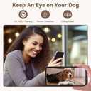 UTCG Automatic Dog Feeder with Camera: 8L/33 Cups 5G WiFi