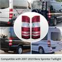 Tail Light Compatible with 2007-2018 Benz Sprinter Van Taillights Compatible with 2007-2009 Freightliner Dodge Sprinter Van Halogen Rear Lights