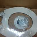 Bemis 500EC Durable Wood Toilet Seat with Easy Clean Hinges, Made in USA, Round, Bone