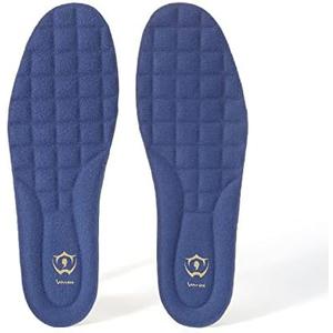 Wnnideo Thick Memory Foam Shoes Insert with Arch Support - Premium Cushioning Orthopedic Shoe Insoles for Heel Pain & Plantar Fasciitis, Running, Hiking, Working Men & Women (Blue Size 12)
