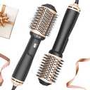 Lopeie Hair Dryer Brush Blow Dryer Brush in One, 4 in 1 Hair Dryer and Styler Volumizer with Oval Barrel, Professional Salon Hot Air Brush for All Hair Types, Gold