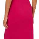Adrianna Papell Women's Draped Knit Crepe Dress (Pink), Size: 8