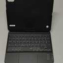 GreenLaw Keyboard Case for iPad mini 7 A17 Pro(2024) & Mini 6 (2021) 8.3", 360 Rotate Case for iPad mini 7th/6th Generation, Touchpad Keyboard with 7 Color Backlit, Type-C Rechargeable, Black