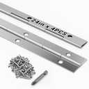 4 pcs Continuous Piano Hinges,24"x1.2",0.047 inch Leaf Thickness | 304 Stainless Steel, Heavy Duty Piano,Suitable for Piano cabinets, cupboards, and Various DIY,RV modifications, doors