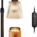 Innqoo Candle Warmer Lamp with Timer, Dimmable Candle Warmer for Jar Candles, Height Adjustable Wax Melts Warmer, Birthday Gifts for Women Mom, House Warming Gifts New Home Decor