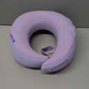 Skechers Women's Memory Foam Neck Pillow, Comfortable & Breathable Travel Pillow,Neck Pillow Airplane for Travel, Car Rides, Home, and Office Use, Ergonomic Design for Men and Women,Purple