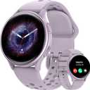 Smart Watches for Women, 42mm Smart Watch with 400+ Watch Face, 70+ Sport Modes, 24/ 7 Heart Rate, Sleep Monitor, Answer/ Make Calls, Waterproof Activity Fitness Tracker for Android & iPhone (Purple)