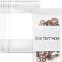 Spartan Industrial - 3" X 5" Plastic Zip Bags With Writable White Block (1000 Count) 2 Mil Small Reclosable Bags for Jewelry, Buttons, Bolts