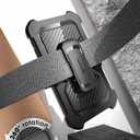 SUPCASE for Samsung Galaxy S20 Ultra Case with Screen Protector (Unicorn Beetle Pro), [Built-in Belt Clip & Stand] Full-Body Rugged Kickstand Protective Phone Case for Galaxy S20 Ultra 5G, Black