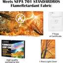 2 x Fluorescent Light Covers - Classroom Covers for Ceiling Lights, 1 PCS 4 x 2 Feet Magnetic Light Filters, Classroom, Office Decor (Autumn & Sunset)