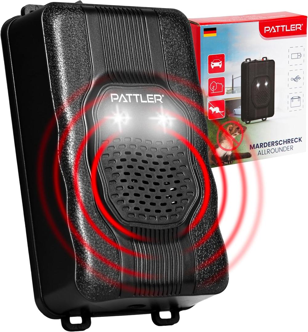 PATTLER Best Mouse Repellent | Ultrasonic Rodent Repellent | Rodent Repellent Ultrasonic Plug in for Rodent | Ultrasonic Pest Repeller Indoor and Outdoor | Pest Control Safe for Pets | 1 Unit