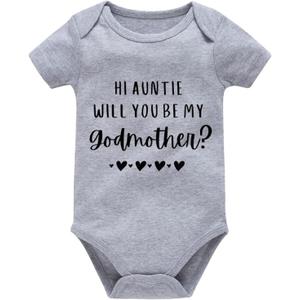 Viuluti Beautiful 2037 Baby Boy Girls Onesie Short Sleeve Bodysuits Infant Cute Romper Perfect Handicraft (Gray)