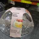 Acrylic Cake Cover Set with Tray and Base, round Food Protector Dome, 6-inch Dessert Display Lid for Bakery, Snack, and Pastry Serving