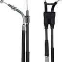 MOTOMASTER Motorcycle Throttle Cable SET A B (OPEN and CLOSE) Compatible with Yamaha YZF-R1 1000 (2002-2003)/ 5PW-26302-00