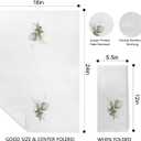 Sage Green Eucalyptus Botanical Kitchen Towels Set of 3, Farmhouse Spring Green Leaf Decorative Dish Tea Towels for Kitchen, Watercolor Greenery Hand Towels for Bathroom Decor, 16x24 Inch