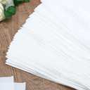 Retisee 200 Packs Plastic Disposable Bibs for Adults 14 x 24 Inch Eating Plastic Bibs for Women Men Elderly(White)