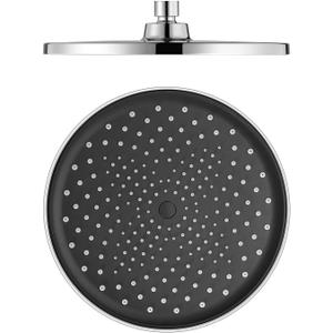 Shower Head 10 Inch Round Rain Shower Head, Large ABS Plastic High Pressure Shower Head, Rain Bath Shower, 1/2 Port, Bathroom Shower Head, Chrome Shower Head