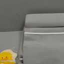 Bath Kneeler and Elbow Rest Pad, 1.75 inch Extra Thick Baby Bath Kneeling Pad and Elbow Pad for Bathtub. Bath Tub Elbow Pad with Infant Toy and Baby Accessories Organizer, Grey (Large, Gray)