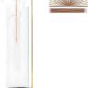 Incense Holder for Sticks, Anti-Ash Flying Incense Burner with 30 Incense Sticks, Detachable Glass Ash Catcher (Black)