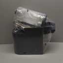 Gardner Pet Automatic Gravity Cat Food Feeder and Water Dispenser Stainless Steel Two-in-One Set Large Capacity Dispenser for Pets Dogs, Puppies, Kittens-(0.8 Gallons x 2) (Black Grey)