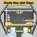 Urackify 4 Step Ladder, Heavy-Duty Pass 800lb Capacity Test, Wide Anti-Slip Steps & Secure Handrail Compact, Folding Step Stool Portable Design for Home, Kitchen, Office, Pantry, Closet Use, Black