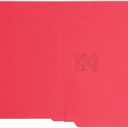 Smead End Tab File Folder, Shelf-Master Reinforced Straight-Cut Tab, Letter Size, Red, 100 Per Box (25710)