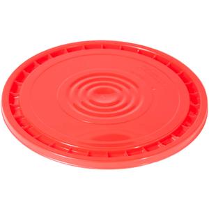 Meranti Reusable Easy Peel 3.5, 5, 6, and 7 Gallon Bucket Lid | Food Grade | Red