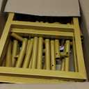 Gold Curved Wedding Arch Backdrop Stand, Half Moon Arch Balloon Stand for Wedding Party Baby Shower Birthday Ceremony Christmas Decoration (6.2FT&7.8FT)