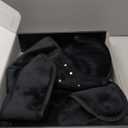 Cordless Red Light Therapy for Neck & Shoulder Relief, 118pcs LED Red Light Therapy Pad with Massage for Back, 660nm 850nm Wearable Heating Wrap for Body Muscle Relax, 5000mAh Rechargeable, Auto Timer (Black)