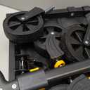 NWH Collapsible Wagon Cart with Wheels Foldable, 360LBS Large Capacity Portable Folding Utility Heavy Duty Beach Wagons Cart with All-Terrain Wheels for Groceries Shopping, Camping, Sports, Garden (120L)