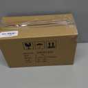 Natural Travertine Textures Tissue Box Cover Rectangular (Only Suitable for Standard Sized Tissue Box) for Decor,Resin Tissue Box for Bathroom Countertop,Bedside,OfficeMade of Resin, Height of 4 in (Yellow Stone L)