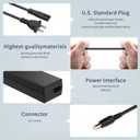12V AC Power Cord Charger for Dell Monitor 27" 24" 23" 22" 21.5" Screen S2316H S2316M S2318HN S2318NC S2340L S2340LC 2240TB S2340M S2340MC S2440L S2240LC S2740L S2740LB Monitor Power Supply Cord