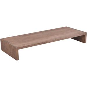 KIRIGEN Monitor Stand Wooden -Desk stand wood for Computer / Laptop/ TV Printer - Monitor Arms & Stands Desk Riser for Office Organizers -Desktop Workspace (59,Dark Brown)