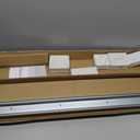 Bypass Sliding Door Hardware 48", Bypass Wardrobe Closet Door Track Set, Smoothly and Quietly, for 2 Door System, XC47-48"