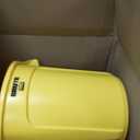 Rubbermaid Commercial Products BRUTE Heavy-Duty Round Trash/Garbage Can, 10-Gallon, Yellow, Outdoor Waste Container for Landscapers/Construction/Restaurants/Back of House/Offices/Warehouses