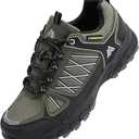 Queday Men's Waterproof Hiking Shoes Lightweight Anti Slip Outdoor Ankle Boots Breathable Hike Trekking Trails Shoe Size 45