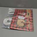 Maetrin 12PCS Small Christmas Gift Bags Reusable, 4 Styles Kraft Paper Bags Christmas with Handle Bulk for Xmas Party Presents Favors with 12Pcs Gift Tags, Each Bag Size 8.3 * 5.9 * 3.2IN (12packs)