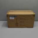 Lotsky Outdoor Pendant Lights with Motion Sensor, 15'' Dusk to Dawn Exterior Hanging Light Fixture for Porch, Anti-Rust Aluminum Ripple Glass Outside Chandelier Lantern for Gazebo, Patio, Yard Black